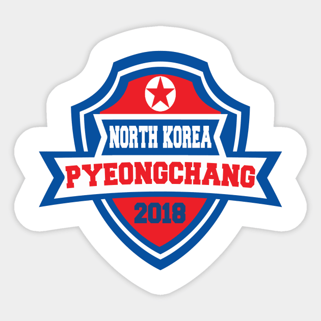 Team North Korea Pyeongchang 2018 Sticker by OffesniveLine